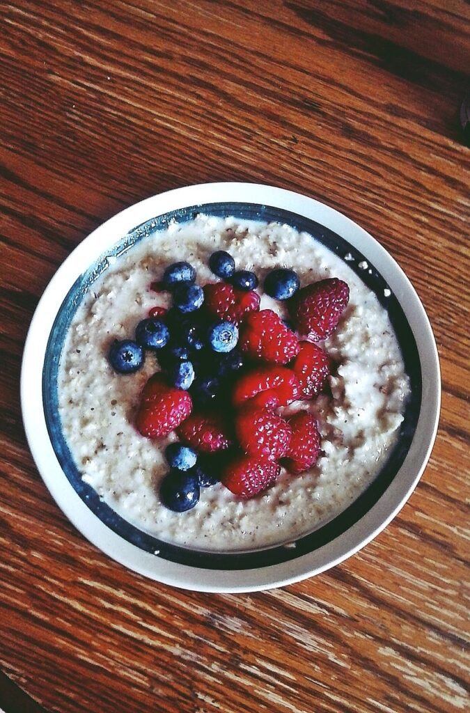 blueberries, breakfast, food